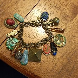 Ancient Egyptian Themed Charm Bracelet